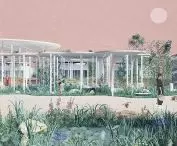 Visualization of the project to revitalize the Blonie market, 