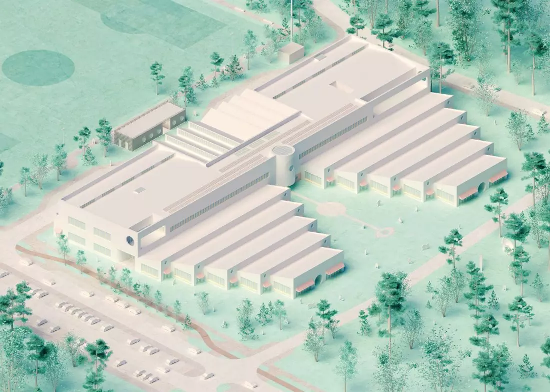 projekt szkoły podstawowej w Niemczu, proj.: Pracownia Architektoniczna Aleksandra Wasilkowska
