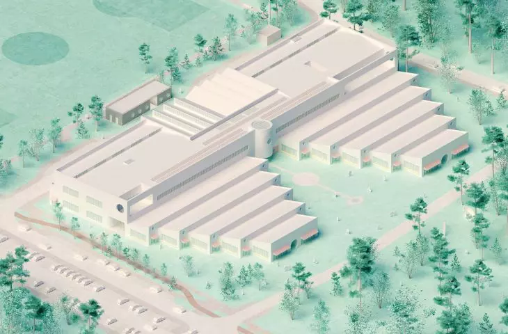 Visualization of the elementary school project in Niemcz, 