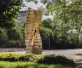 unusual tower stood at the entrance to the historic Krasinski Garden