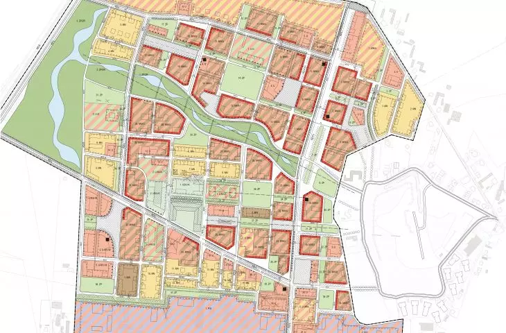 Inteligentna dzielnica, plan zagospodarowania terenu