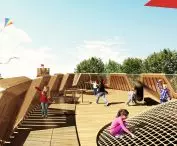 Playground Medieval Wroclaw, palisade