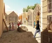 Playground Medieval Wroclaw, inside the market square