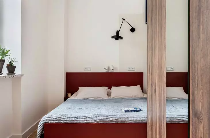 maroon bed frame