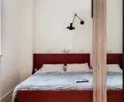 maroon bed frame
