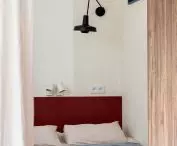 navy blue frame of a bathroom skylight