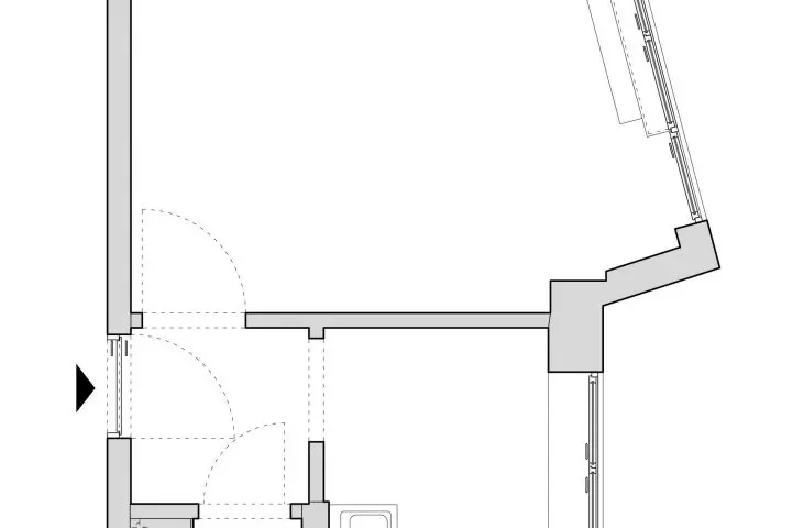 projection of the apartment before renovation