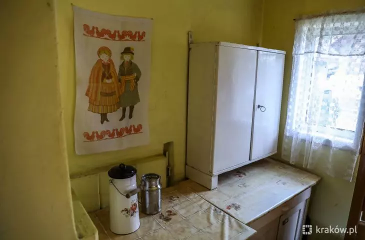 The interior of the cottage has been partially refreshed