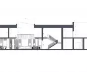 Khrushchev Villa, cross-section A-A