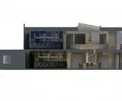 Khrushchev Villa, a cross-section of the arrangement