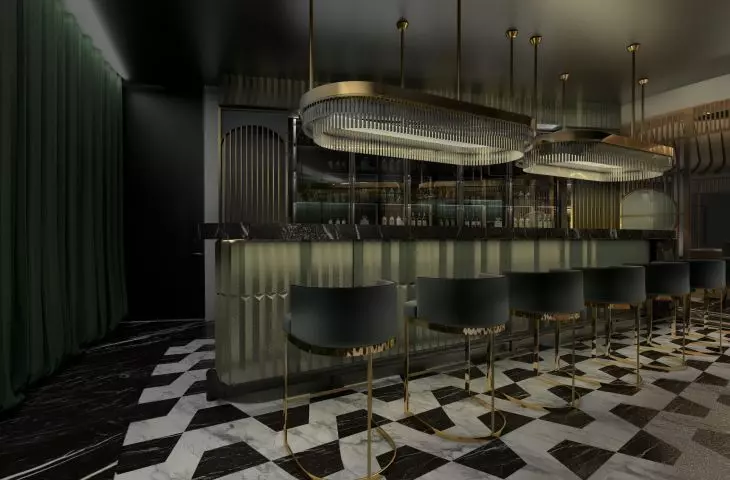 Khrushchev Villa, upstairs bar
