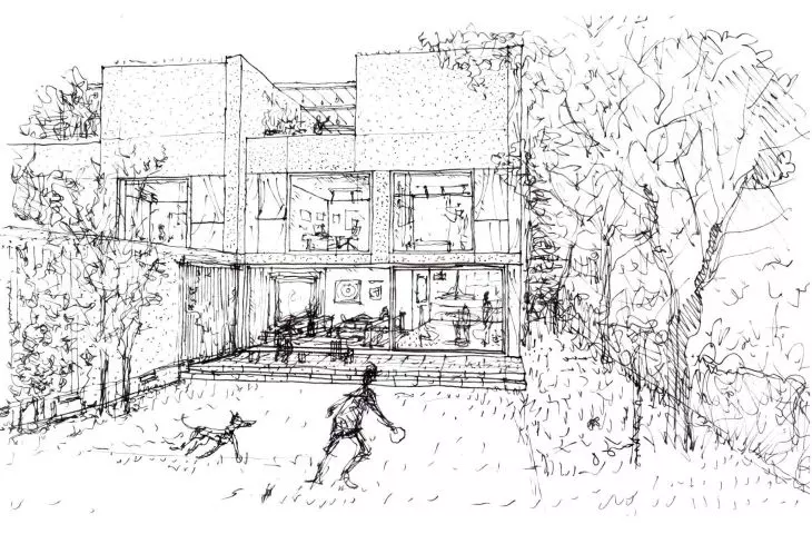 sketch of one of the solids