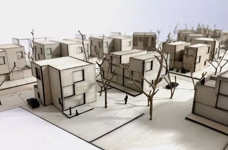 the estate will be formed by twenty buildings