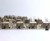 buildings will be located in three lines