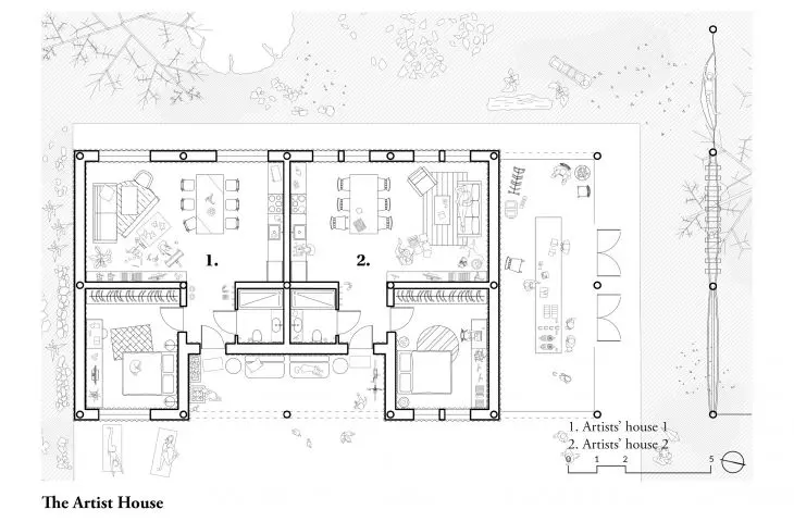 Plan of the Artists' House