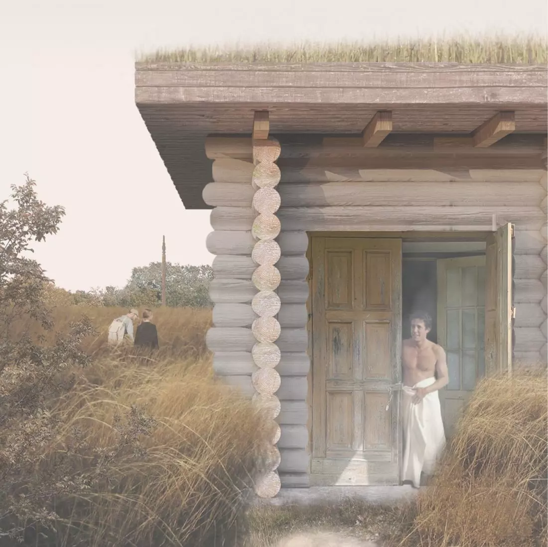 Sauna zbudowana
z bali