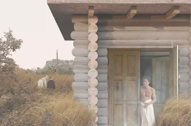 Sauna na terenie kompleksu