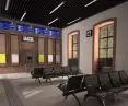 Wnętrze dworca po modernizacji (wizualizacja)