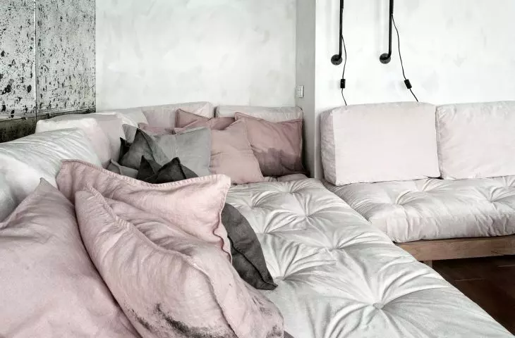 Shades of gray in the living room
