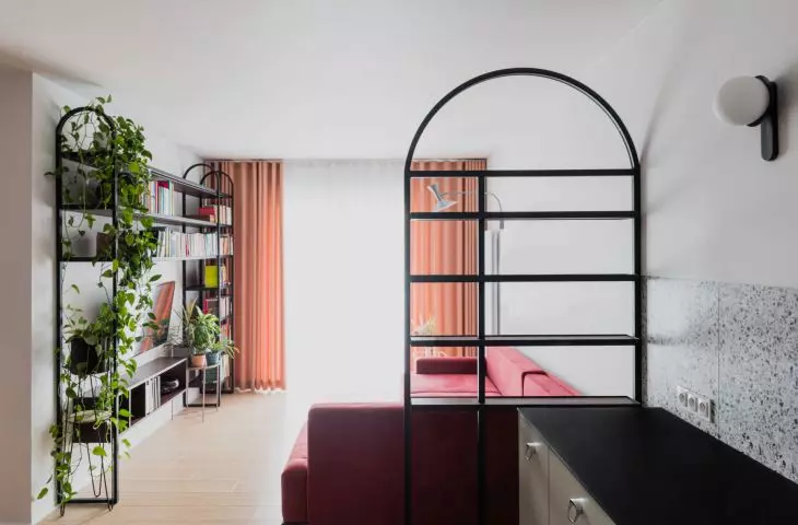kuchnię od salonu oddziela pergola