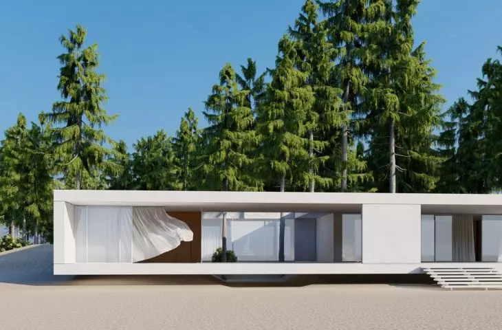 Sand House wybudowany jest na plaży