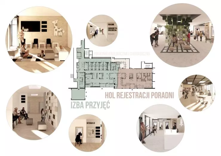 koncepcja modernizacji wnętrz Instytutu „Pomnik‑Centrum Zdrowia Dziecka”