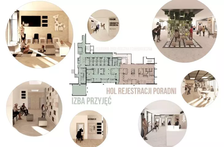 koncepcja modernizacji wnętrz Instytutu „Pomnik‑Centrum Zdrowia Dziecka”