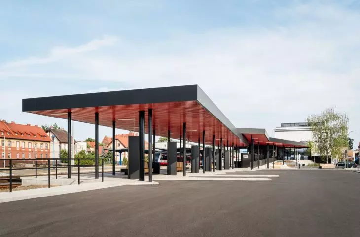 Integrated Transfer Center on Dworcowa Street in Wolsztyn, proj. by PL.Architekci