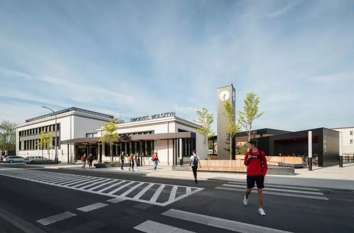 Integrated Transfer Center on Dworcowa Street in Wolsztyn, proj. by PL.Architekci