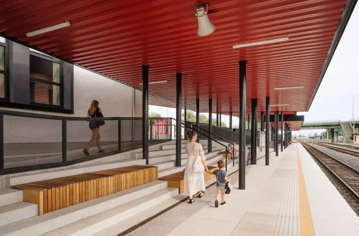 Integrated Transfer Center on Dworcowa Street in Wolsztyn, proj. by PL.Architekci