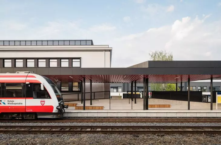 Integrated Transfer Center on Dworcowa Street in Wolsztyn, proj. by PL.Architekci