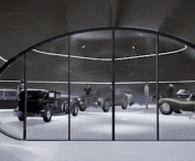 Aston Martin car museum, entrance gate