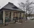 small kiosk is located at the intersection of Piotra Skargi and Podwale streets in Wroclaw