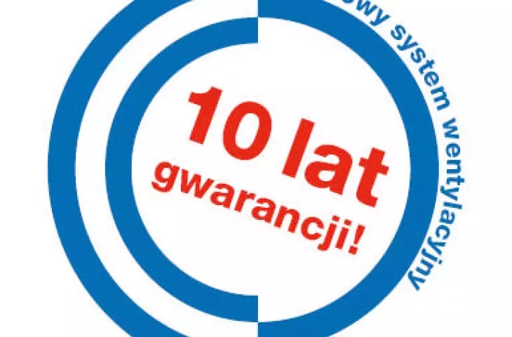 10-letnia gwarancja na stalowe, okrągłe systemy wentylacyjne