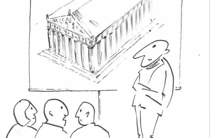 „architekci z Polski planują teraz odbudowę Partenonu...”