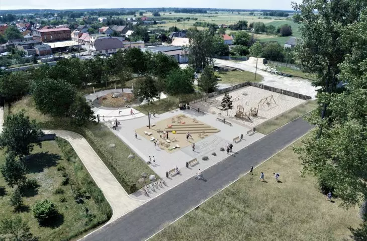 Visualization of the boulevards on the Notec River in Wielen - proj. Neostudio Architekci, arch. arch. B. Jarosz, P. Świerkowski