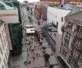 widok z lotu ptaka na ulicę Świdnicką