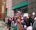 pokojowa manifestacja odbyła się w klimacie lat 90.