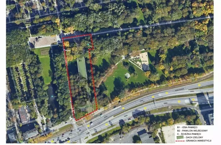 The area where the Memorial Chamber will be built