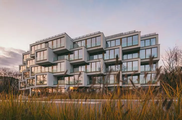 apartamentowiec przy ulicy Potockiej w Warszawie