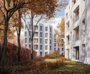 Wizualizacja budynków mieszkalnych na wzgórzu św. Wojciecha w Poznaniu (Solna 6)- proj. JEMS Architekci