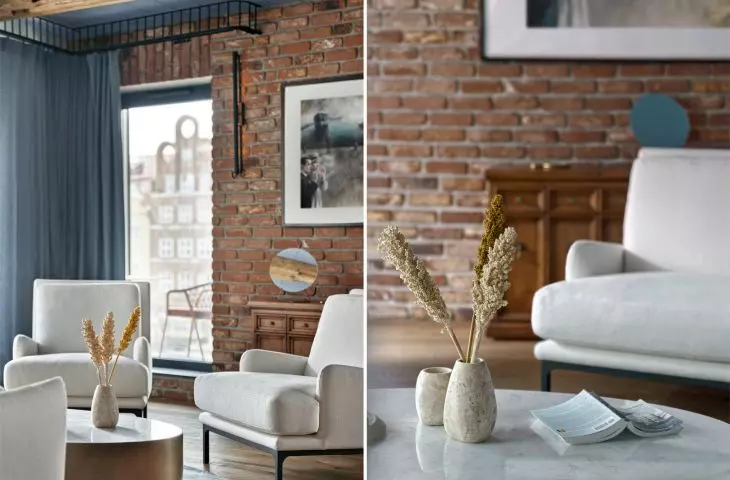 Brick in the interior refers to the character of Gdansk architecture
