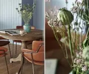 wooden round table