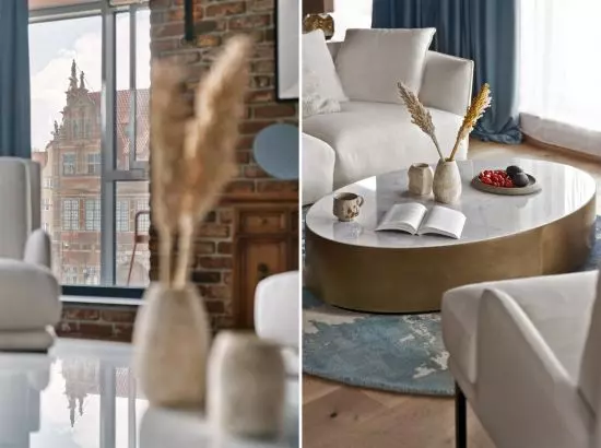 detal living room detail and unique view from the window