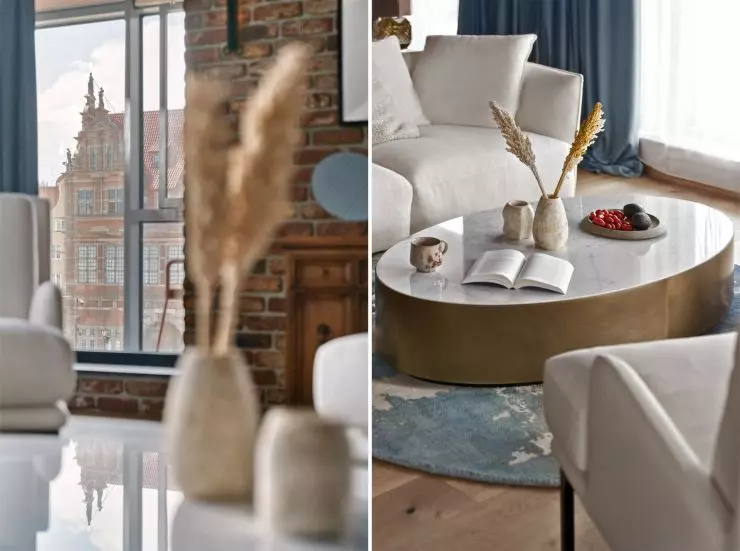 detal living room detail and unique view from the window