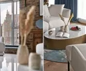 living room detail and exceptional view from the window