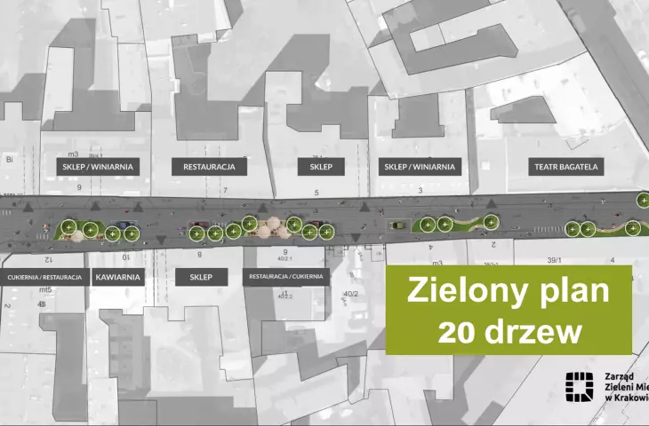 Preliminary visuals of Krupnicza Street after reconstruction