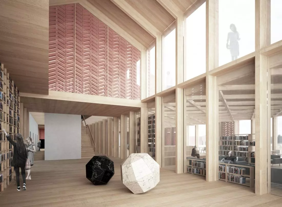 biblioteka w Szczecinie,
proj.: Ewelina Jaskulska