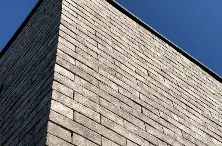 Matching house, clinker facade detail
