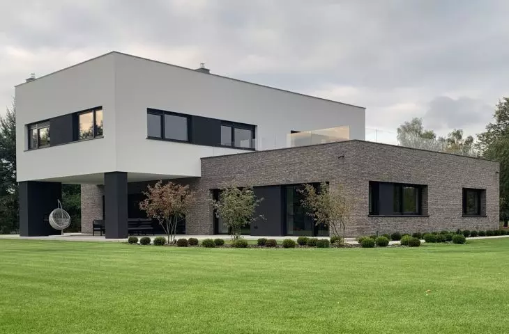 Matching House, view from the garden side